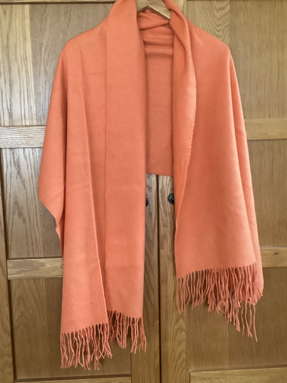 Women's Coral Fringe Shawl cashmere Coatigan